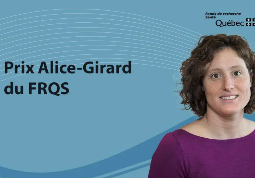 Marie-Eve Major re&ccedil;oit le prix Alice-Girard de Juillet 2023